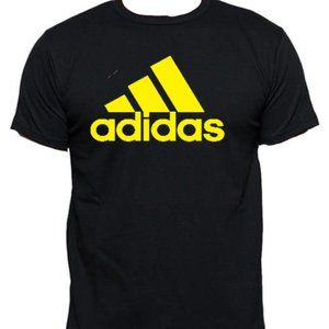 Adidas Yellow Logo Tee